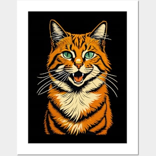 Orange Tabby Cat Posters and Art